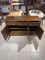 KNS-132 135’lik lükens ayaklı 3 kapaklı gürgen kaplama konsol modeli