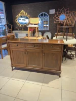 KNS-132 135’lik lükens ayaklı 3 kapaklı gürgen kaplama konsol modeli